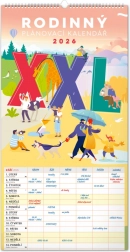 Calendar de perete planificator Familial XXL 2026
