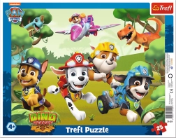Puzzle Patrula Căţeluşilor Trucuri uimitoare pentru căţei 25 piese