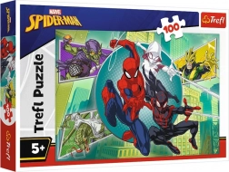 Puzzle 100 piese Spiderman masca de păianjen Trefl