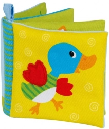 Cărticică colorată din bumbac cu sunete de animale
