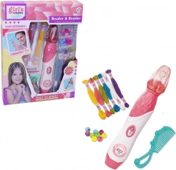 Set de mărgele pentru păr cu accesorii pe baterii