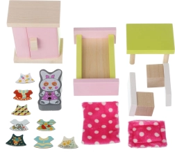Mobilier din lemn pentru păpuși Camera