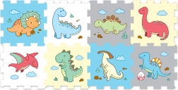 Puzzle din spumă cu dinozauri - 8 bucăți
