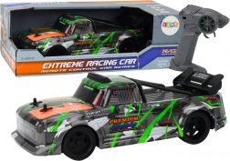 Mașină RC 1:16 cu roți din silicon pentru drift, gri‑verde