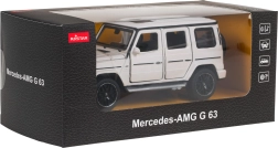 Model metalic Mercedes-AMG G 63 cu sunet, alb, RASTAR