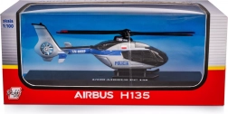 elicopter de poliție de salvare airbus ec135 1:100 model metalic