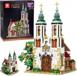 Set de construcție luminat: Biserica Sf. Andrei din Cracovia – model arhitectural din cărămizi
