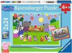 Puzzle Ravensburger Peppa Pig la petrecere 2×24 piese