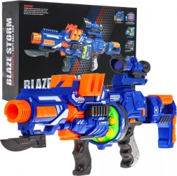 Blaze Storm blaster cu spumă pentru adolescenți 14+ cu încărcător tambur și vizor