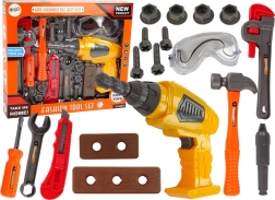 Set de unelte pentru micii meșteri cu bormașină pe baterii