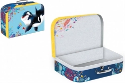 Servietă școlară din carton cu motiv de orcă