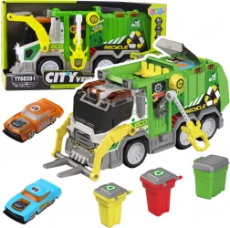 Camioane de gunoi urbane cu lumini și sunete