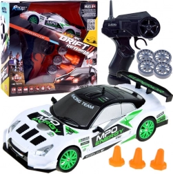 mașină rc drift 1:24 cu telecomandă și jaloane