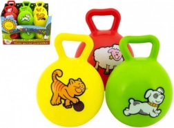 minge cu mâner și zornăitoare, primele mele animăluțe, 10 cm