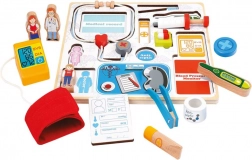 Puzzle de inserție Bino – organizator medical din lemn