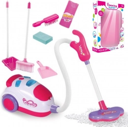 Set de curățenie pentru copii cu aspirator Woopie