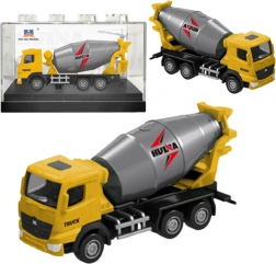 Model de colecție betonieră Huina galben 1:80