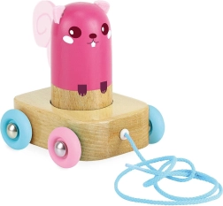 Jucărie de tras și zornăitoare veveriță VILAC