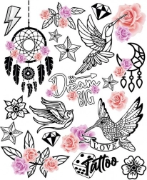 Colibri Autocolante de Transfer Mare