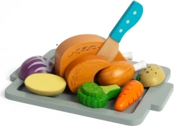 Set de joacă din lemn Bigjigs Toys pentru pui la cuptor