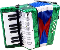 Acordeon muzical pentru copii Harmonia – Verde
