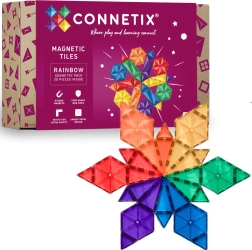 Connetix Rainbow Geometry Pack set de construcții magnetice 30 piese