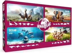 Mega set 60 bucăți Faunica Animal Planet Dino/Safari/Ocean/Fermă