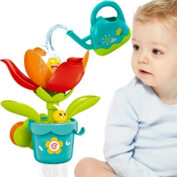 Jucărie de baie Woopie Baby, floare înflorită cu stropitoare