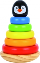 Turn de stivuire din lemn pinguin