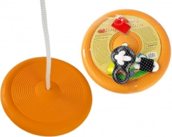 Leagăn rotund tip farfurie pentru copii, portocaliu