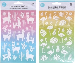 Autocolante 14,6 x 25,5 cm cu sclipici