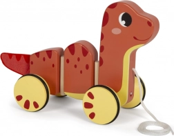 Mic dinozaur de tras din lemn