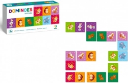 Domino cu animăluțe – 28 de piese, joc de societate pentru copii