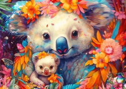 Puzzle Îmbrățișare cu koala 3000 piese