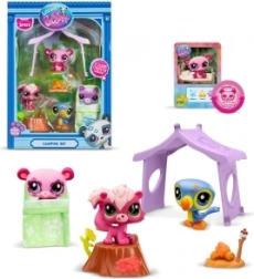 Set 3 figurine Littlest Pet Shop Camping