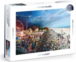 Puzzle Coney Island ziua și noaptea 1500 piese