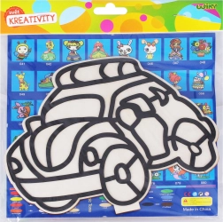 Set creativ pentru copii – imagine din lemn cu plastilină cu biluțe