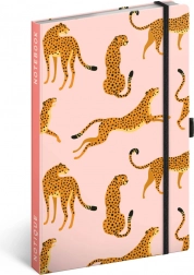 Caiet liniat cu motiv leopard NOTIQUE 13 × 21 cm