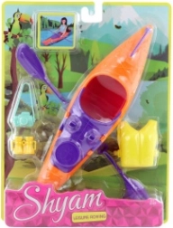 Caiac pentru păpușă cu accesorii