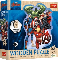 Puzzle contur din lemn AVENGERS – 50 piese