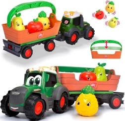 Tractor interactiv Fendt cu remorcă detașabilă și fructe