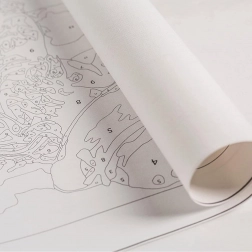 Pictură după numere pentru copii 30 × 30 cm cu ramă