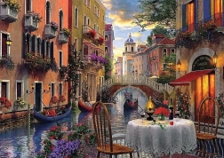 Puzzle 6000 piese cină romantică la Veneția