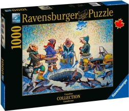 Puzzle Ravensburger Pescuit pe gheață 1000 piese