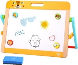 Tablă magnetică și cu cretă 2 în 1 pentru copii Tooky Toy