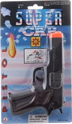 Pistol cu capse 8 focuri neagră