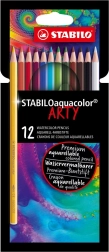 Set de creioane acuarelă Stabilo Aquacolor Arty 12 buc