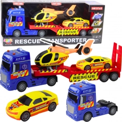Set de salvare cu elicopter și mașină