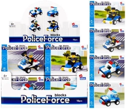 Set de construcție Poliție – mini vehicule, 4 variante