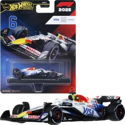 Hot Wheels Premium formulă 1 bolid 2025 Visa Cash App Racing Bulls Isack Hadjar #6 - 1 bucată